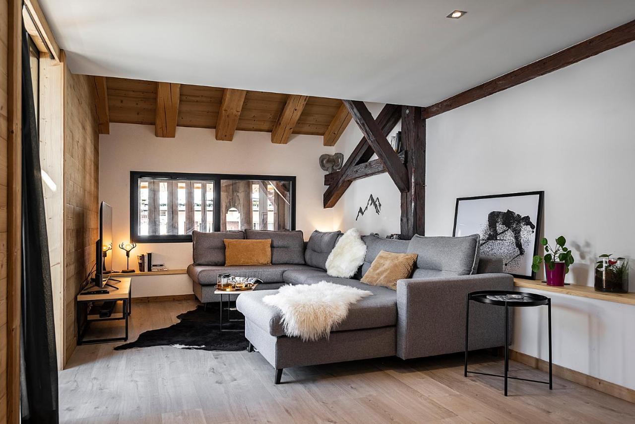 Spacieux Duplex Avec Vue Ла-Клюсаз Экстерьер фото
